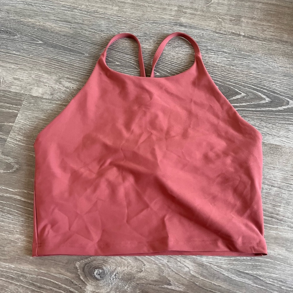 old navy racer back workout crop top L